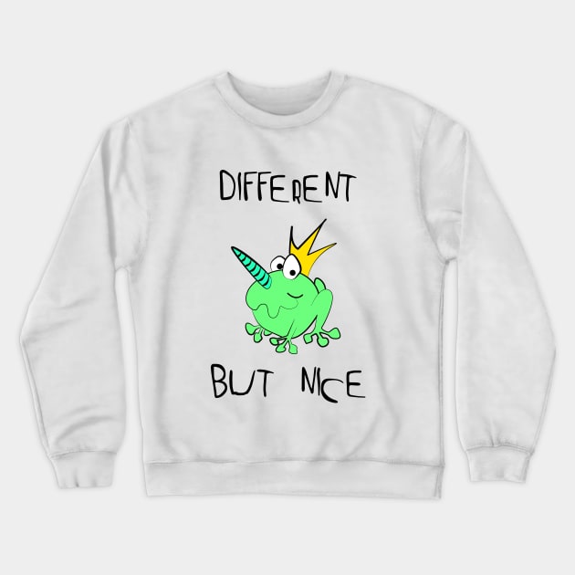 This frog is really different bu nice | Frog king - dream prince Crewneck Sweatshirt by Johnny_Sk3tch